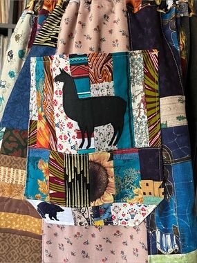 Llama TABOOT patchwork skirt spinner Phish tour handmade hippie sphere phexico